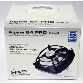 Arctic Cooling Alpine 64 Pro Rev. 2 AMD CPU Cooler